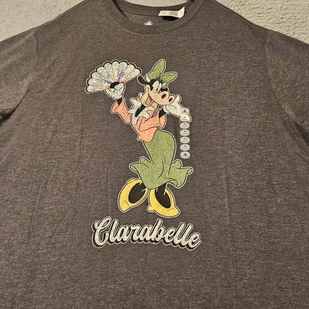 Disney Clarabelle Cow Shirt Gray Size XL NWT